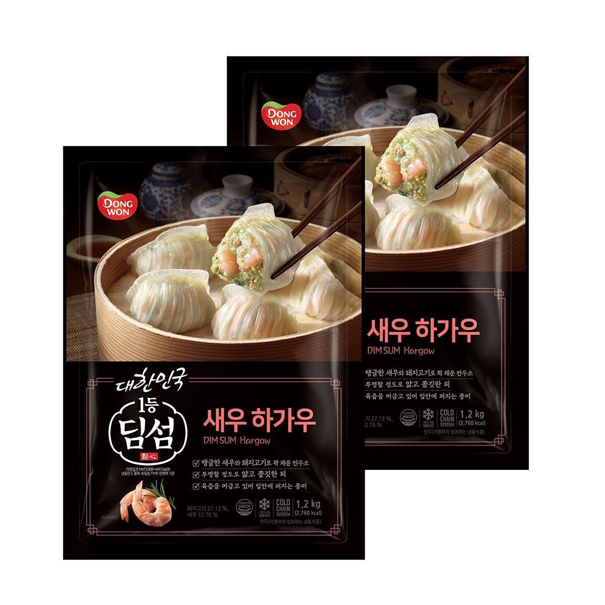 동원 딤섬 새우하가우1.2KG X 2
