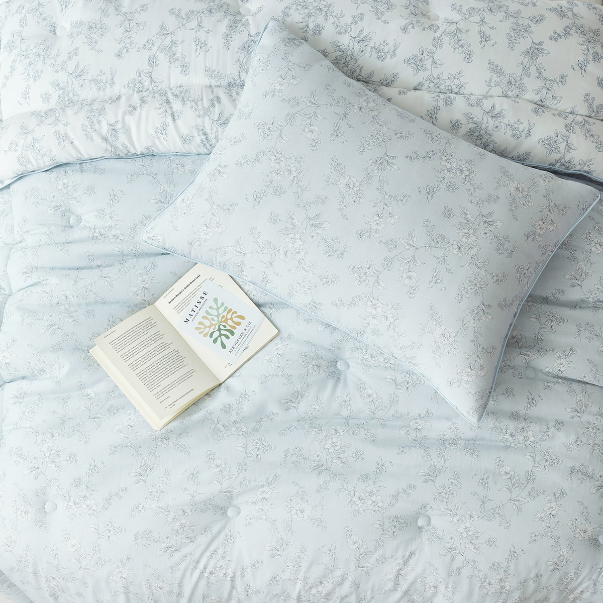 에이프릴앳홈 모달 차렵 이불-싱글, 오즈블루