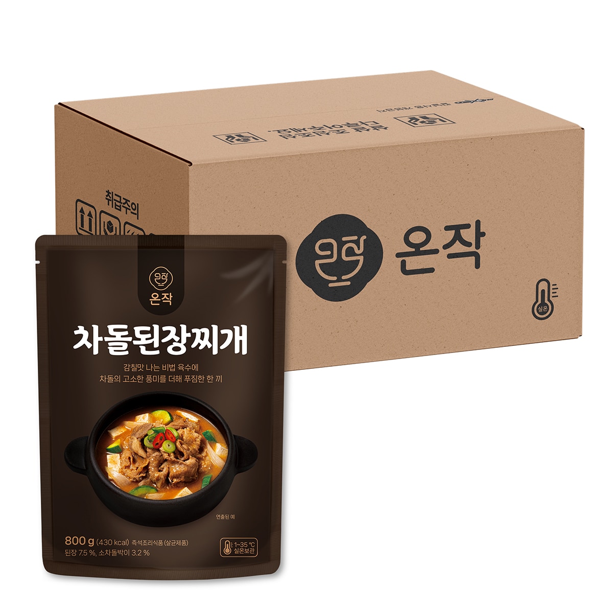 온작 차돌 된장찌개 800g x 4