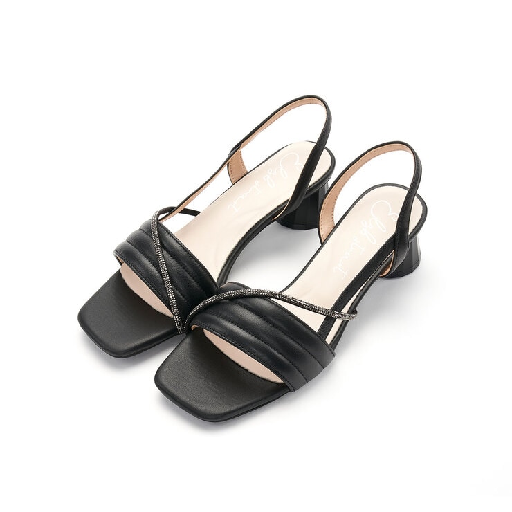 엘리자베스 스튜어트 램스킨 쥬얼 라인 샌들