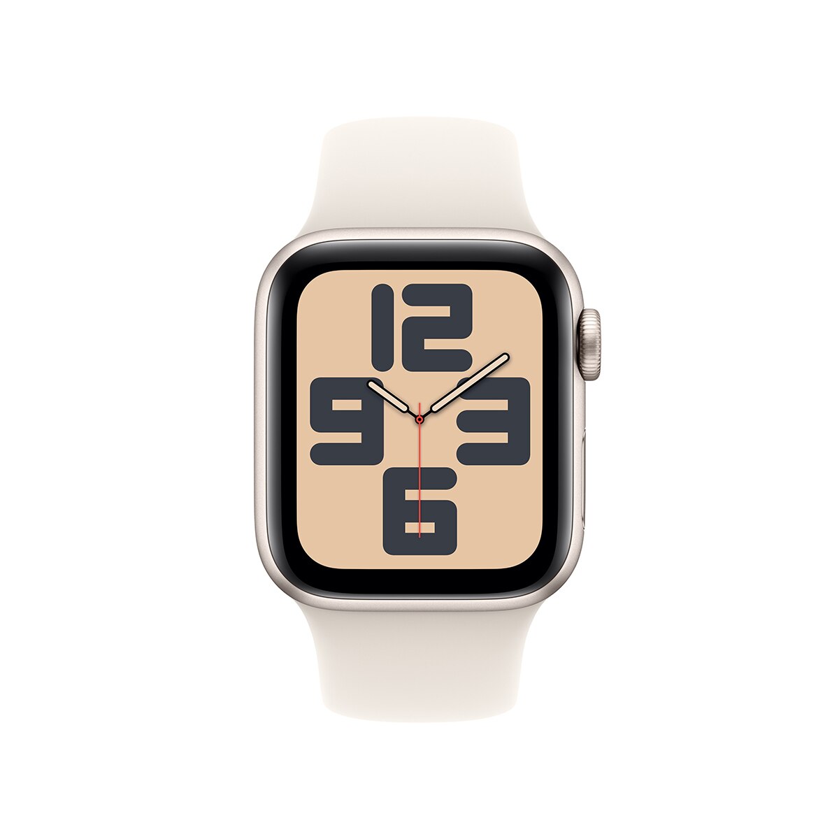 Apple 워치 SE GPS 40mm 스타라이트 알루미늄 스포츠 밴드 - S/M