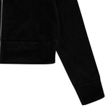 게스 여성 벨루어 코듀로이 집업 - 블랙