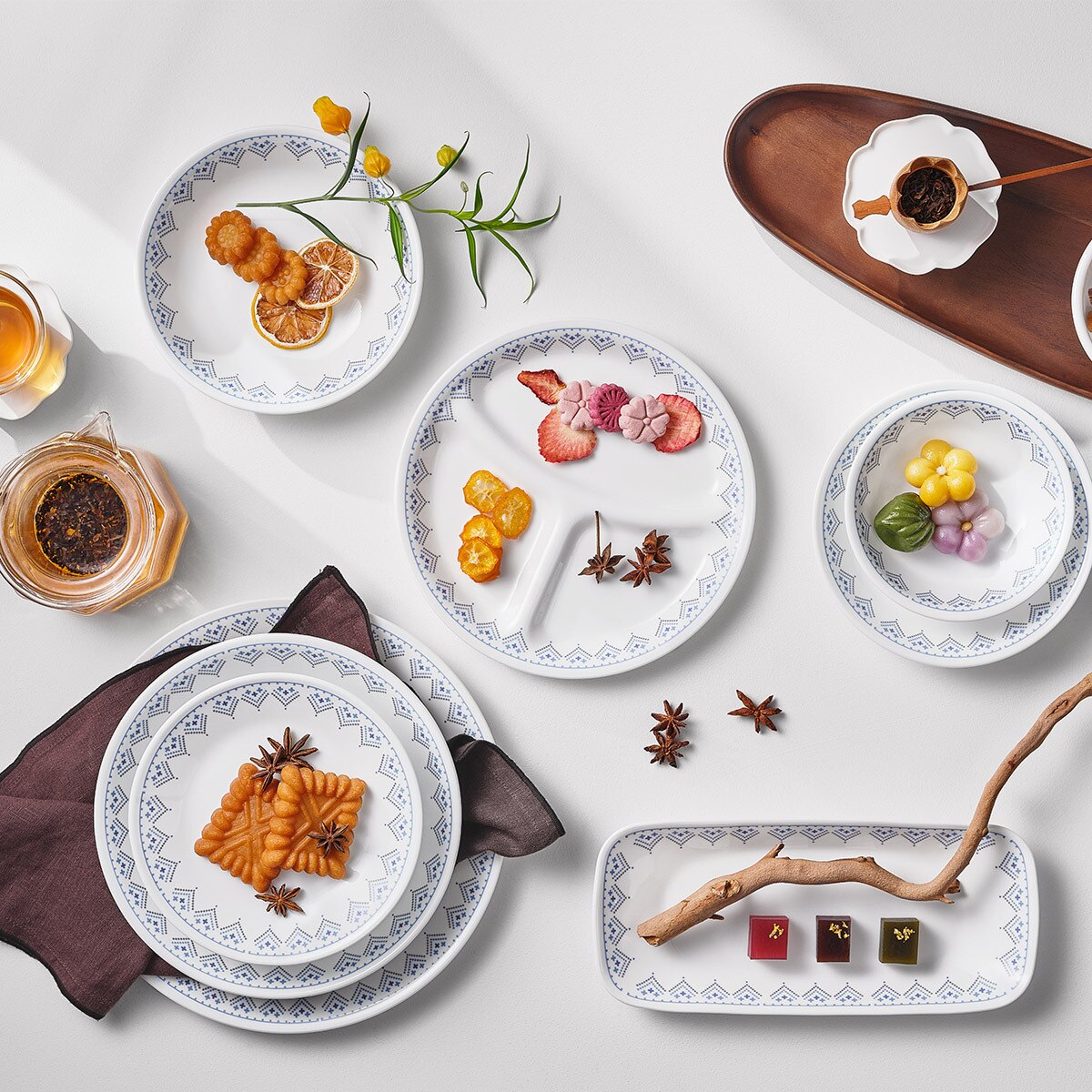코렐 패치워크 디너웨어 세트 10P