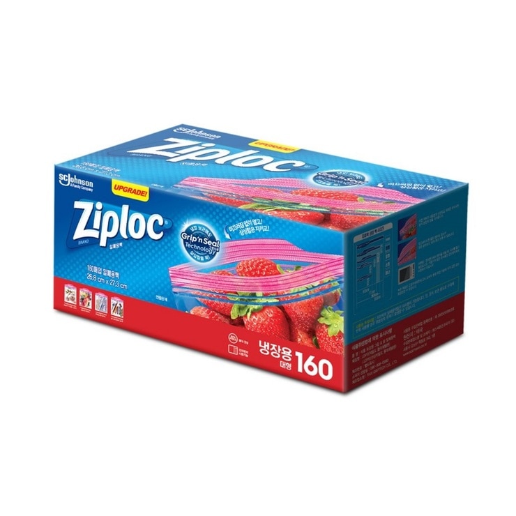 Ziploc Smart Zipper Bag L 160ct 590950