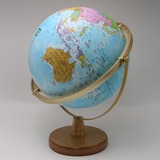 서전 LED 행정 지구본 32cm 스카이 블루