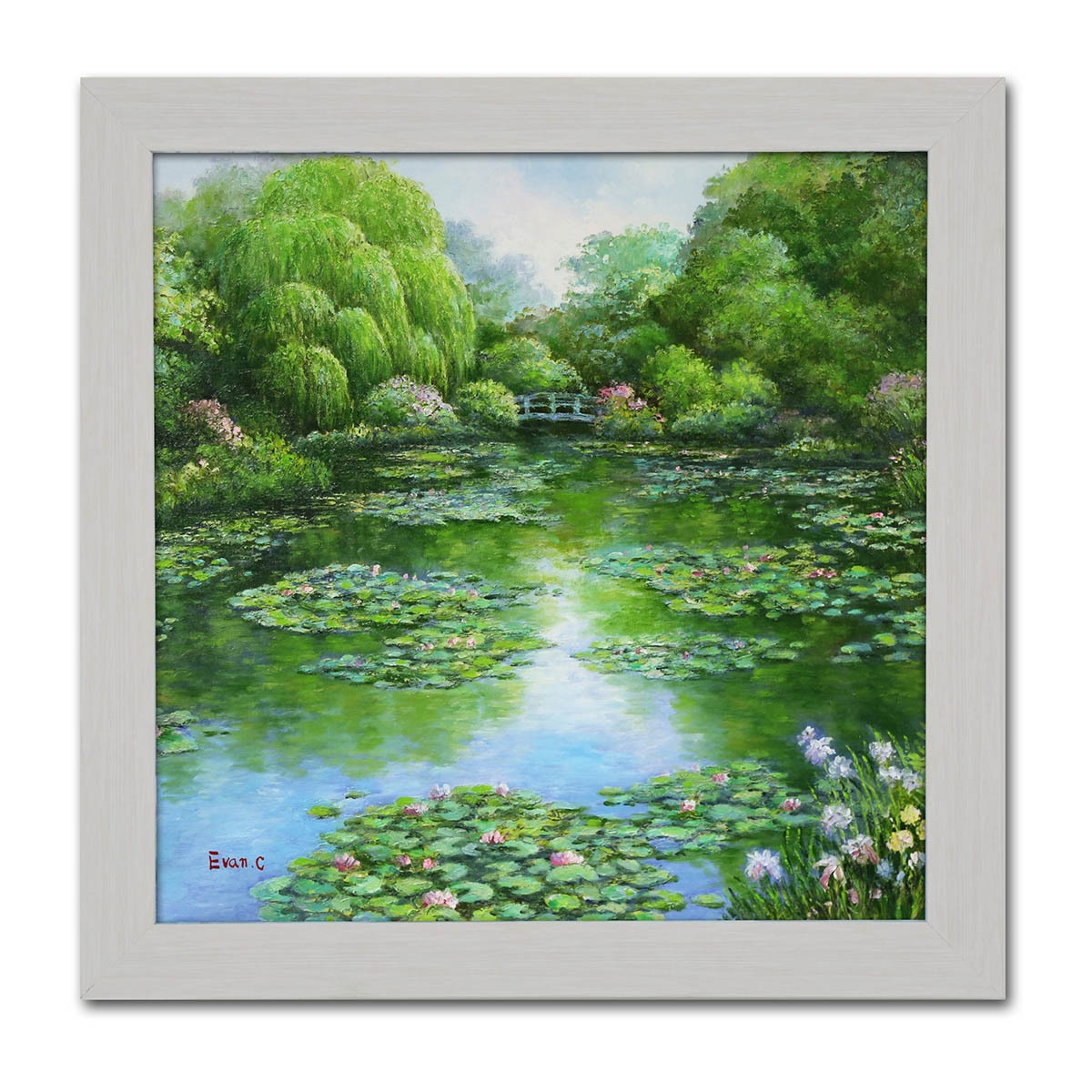 지클레 정방형 명화 47.5 x 47.5cm - 지베르니의 연못