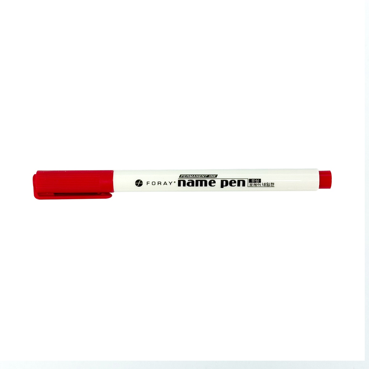 포레이 유성 네임펜 1.0mm 36개 - 적색