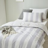 April At Home 60수 고밀도면 차렵이불 베개세트-싱글, 그레이 April At Home 60수 고밀도면 차렵이불 베개세트-싱글, 그레이