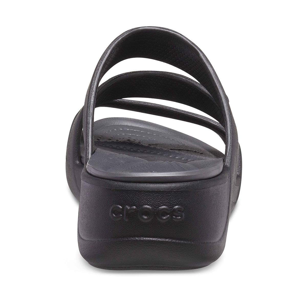 크록스 보카 스트래피 웨지 - 블랙