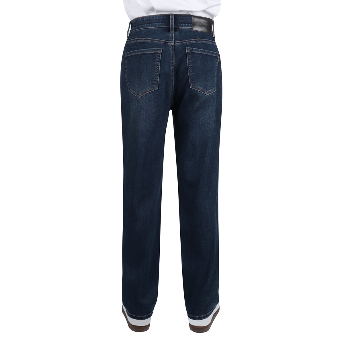 케네스콜 남성 플리스 테이퍼드 청바지 - 다크 인디고