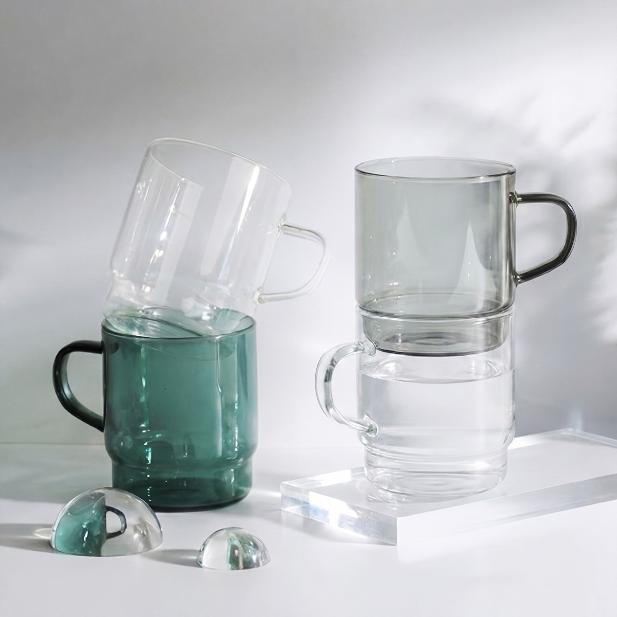 메종오브제 몬즈 내열유리 머그 400ml 4P