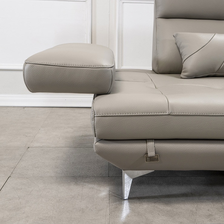 사트바 뉴 꼬모벤 통가죽 스윙쿠션 소파 4인+스툴