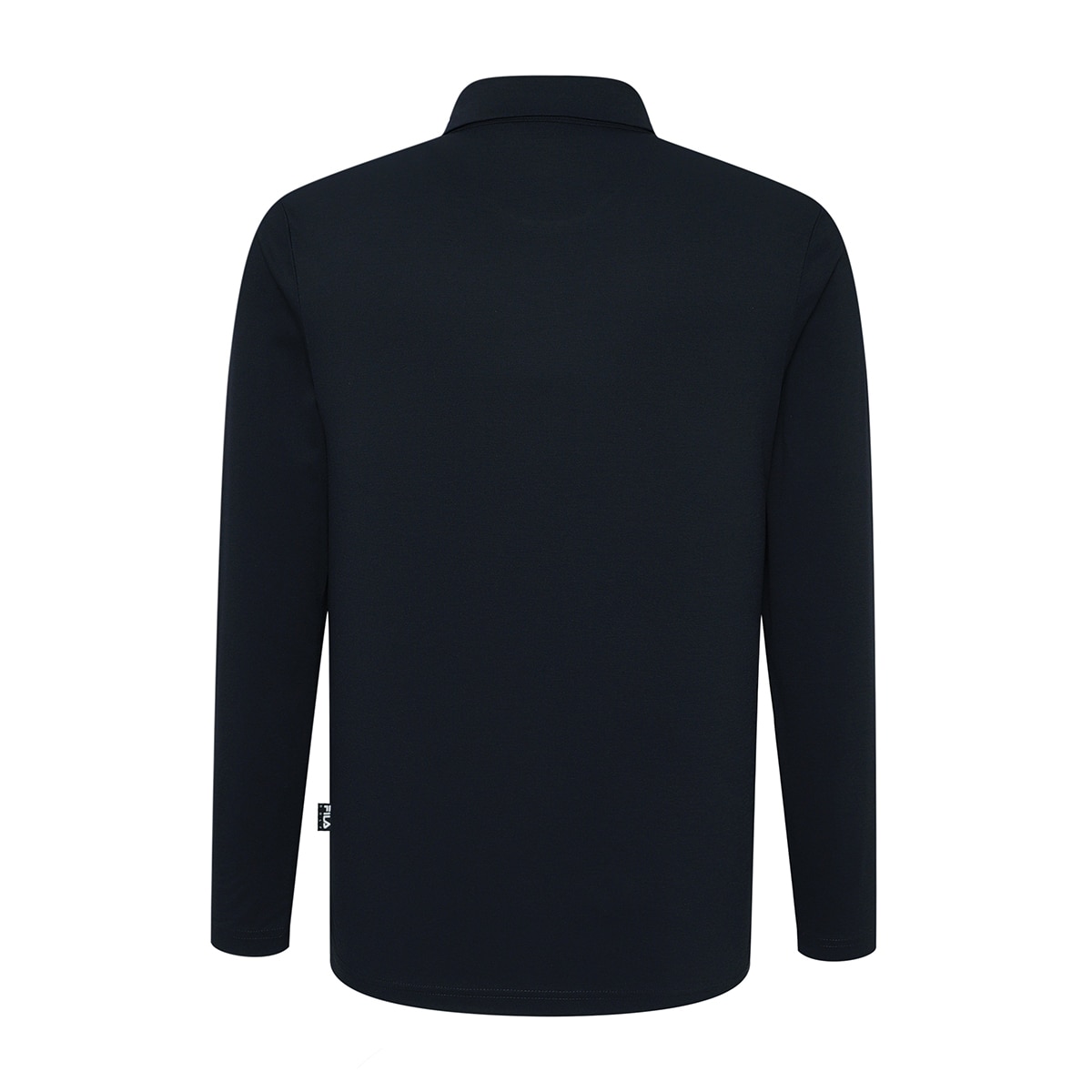 휠라 골프 남성 긴팔 폴로티 - 다크네이비