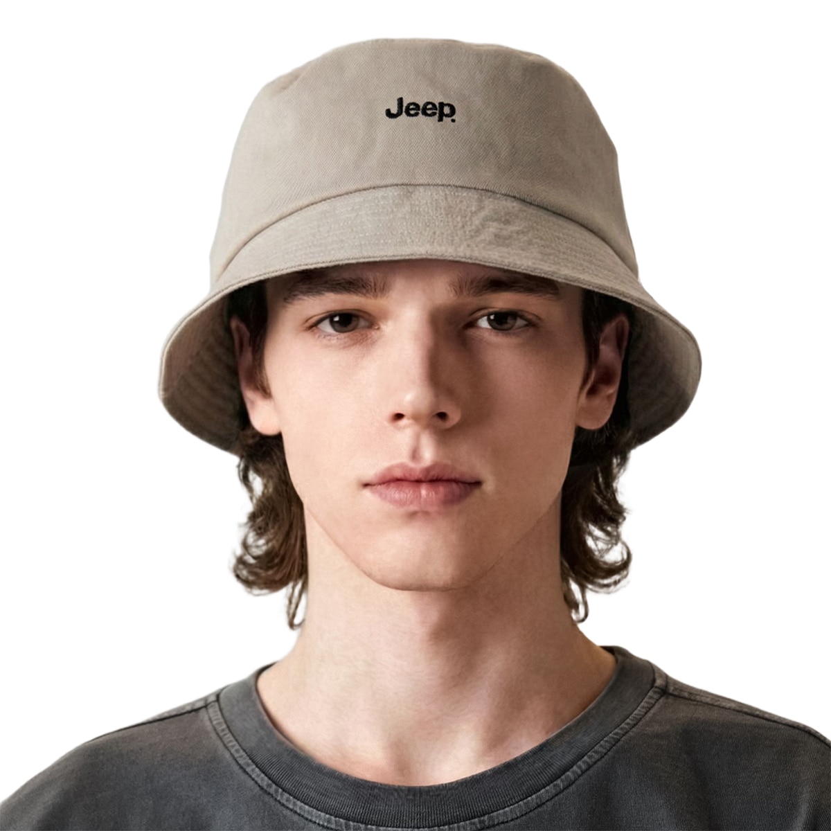 지프 버킷 햇 - 베이지