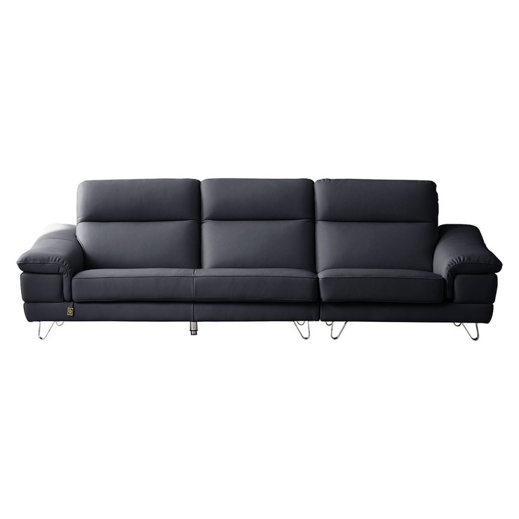 다우닝 레아 스테디 전체 천연가죽 3.5인 소파