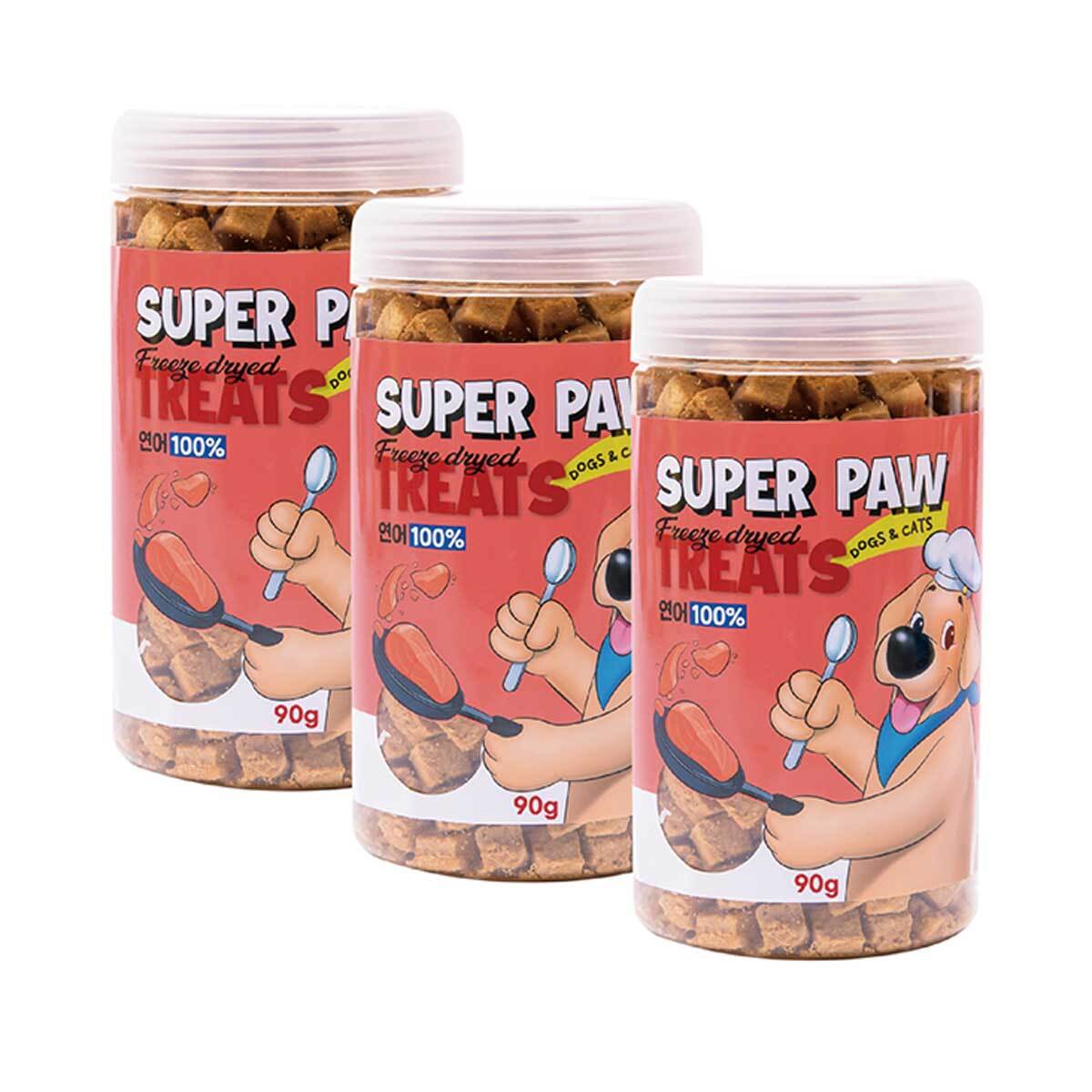 슈퍼포우 동결건조 트릿 연어 90g x 3 (반려동물용) 슈퍼포우 동결건조 트릿 연어 90g x 3 (반려동물용)