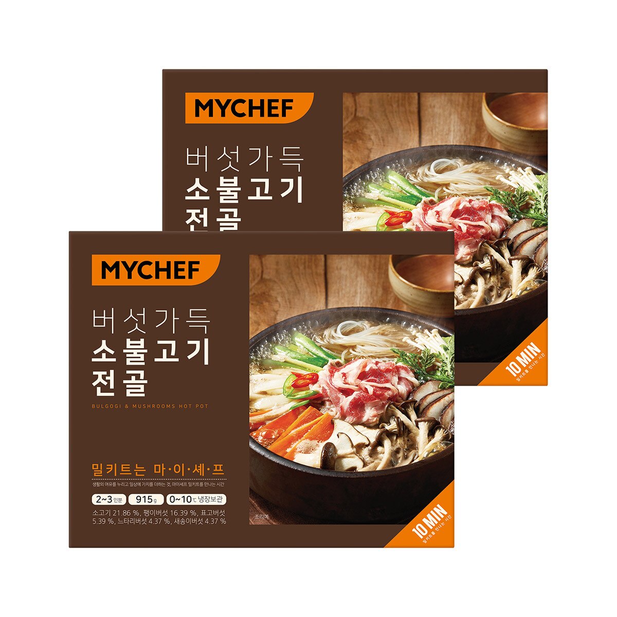 마이셰프 버섯가득 소불고기 전골 915g x 2