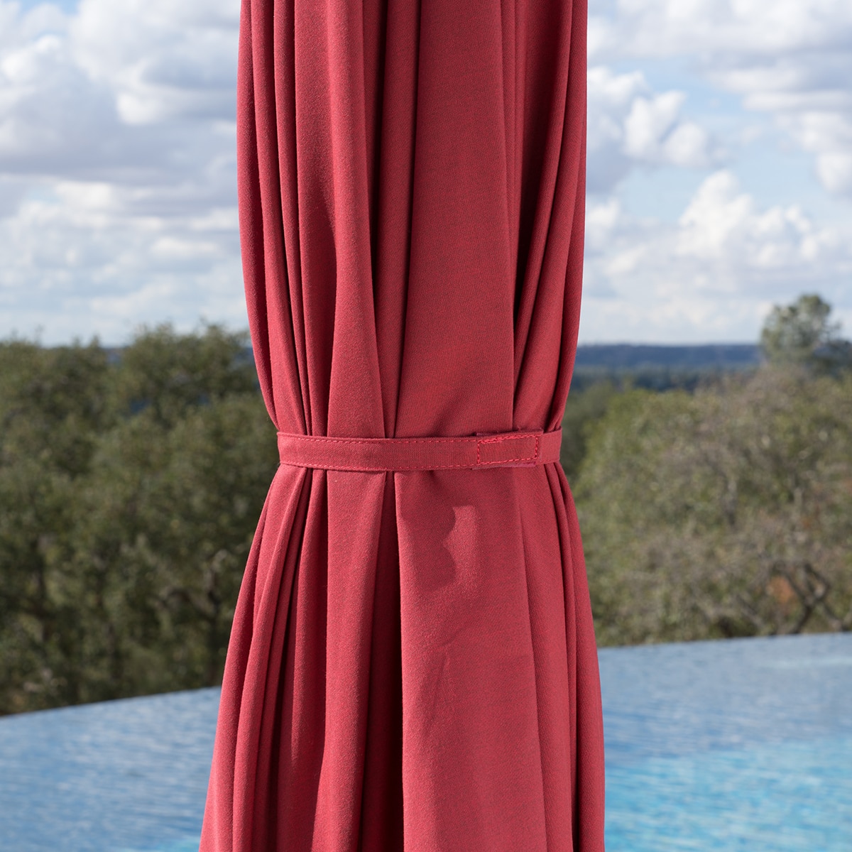 선빌라 정원용 우산, 지름 2.9m, 레드