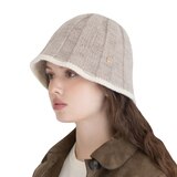 안드레아바나 여성 울 니트 모자 - 베이지