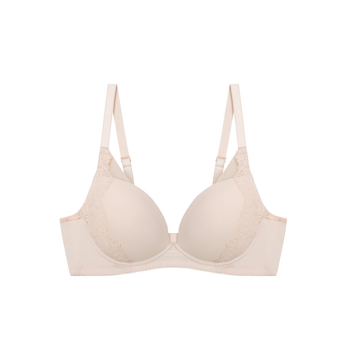 비너스 노와이어 메모리 브라 2매 - 라이트베이지/다크베이지, 75B