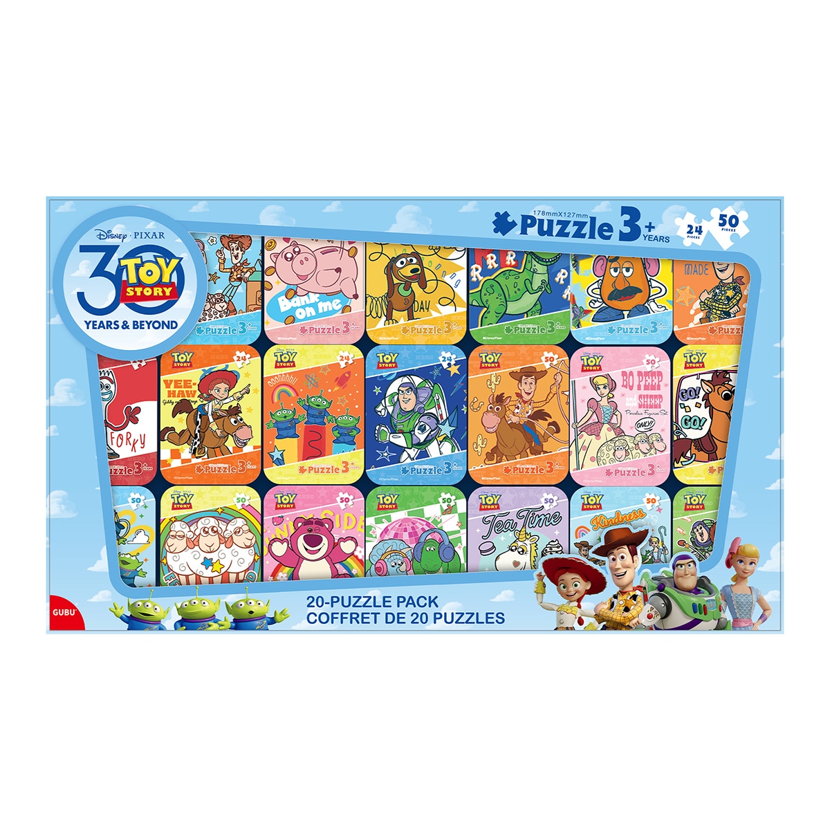 디즈니 틴케이스 퍼즐 20팩 - 토이스토리