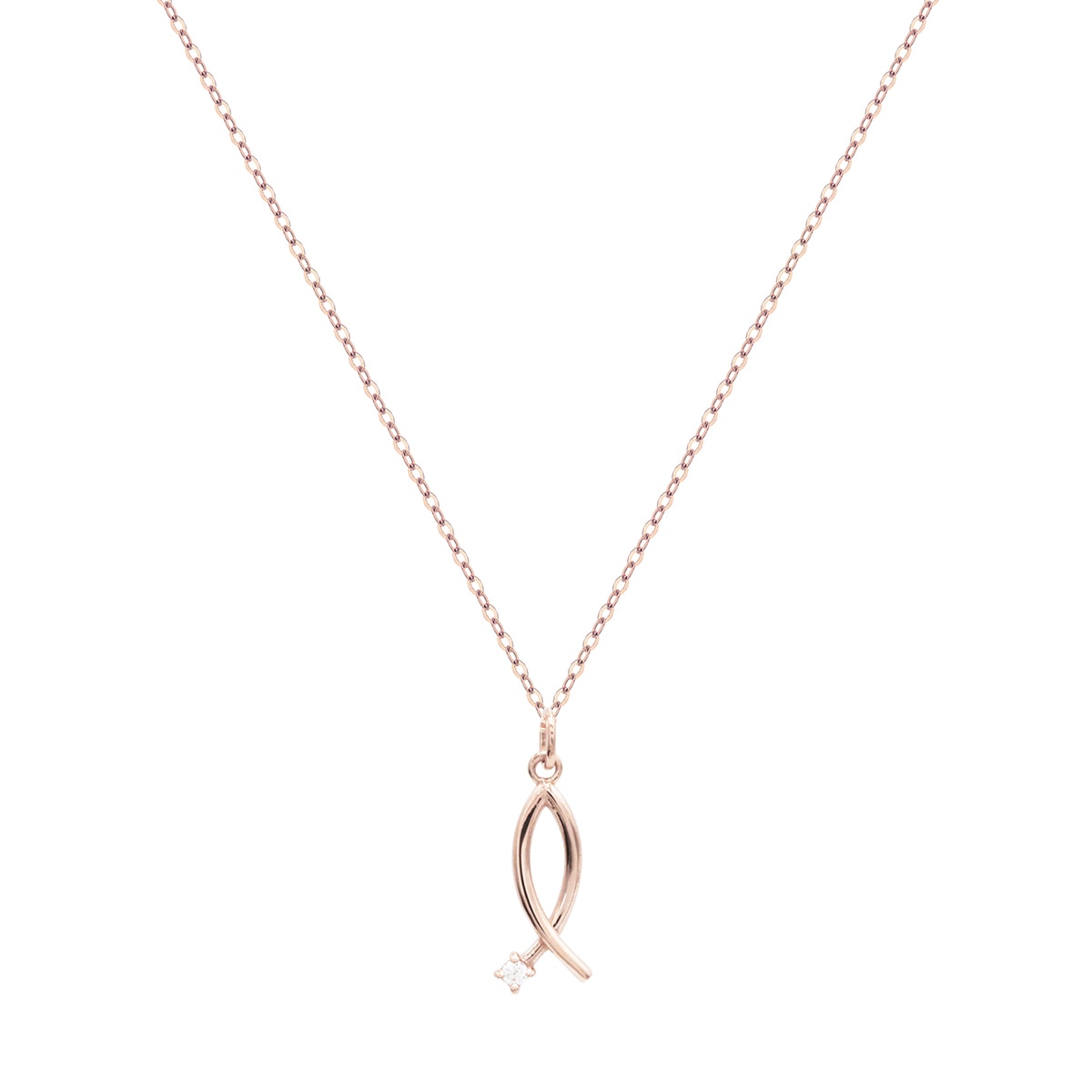 클라베드제이 14K 골드 0.01ct 다이아몬드 목걸이 소니아