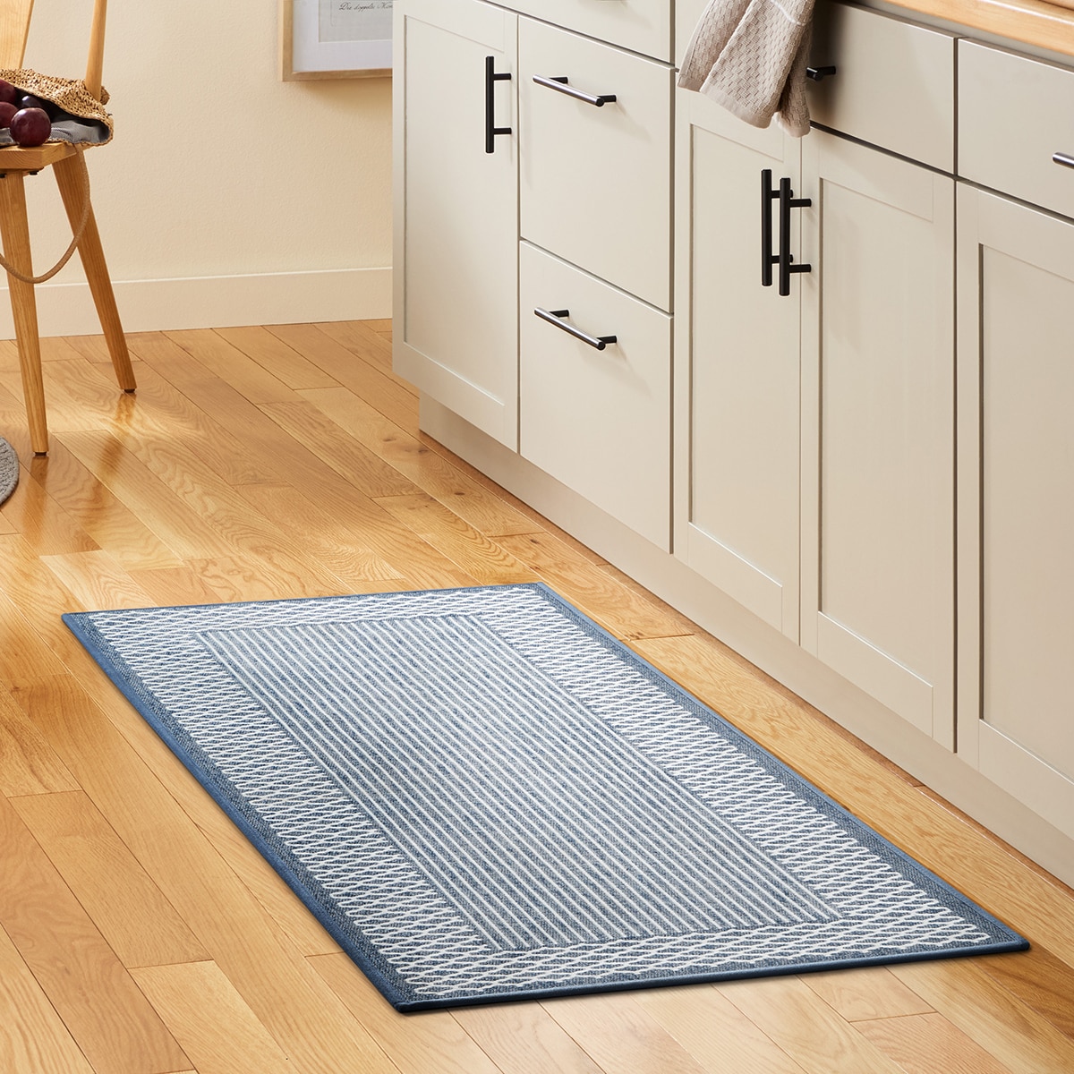 Town & Country 셔닐 트위드 러너 60 x 152cm - 블루