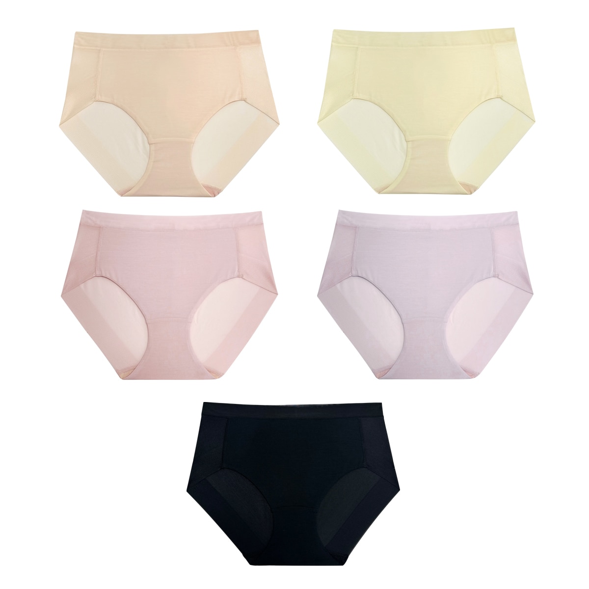 바디블루 여성 팬티 세트 5P - 세미하이 헴 바디블루 여성 팬티 세트 5P - 세미하이 헴