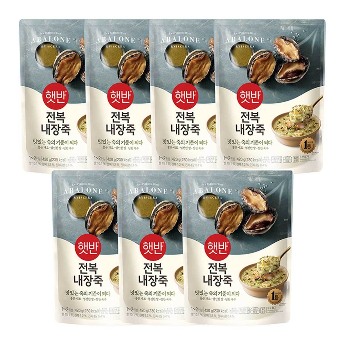 CJ 햇반 전복내장죽 420g x 7
