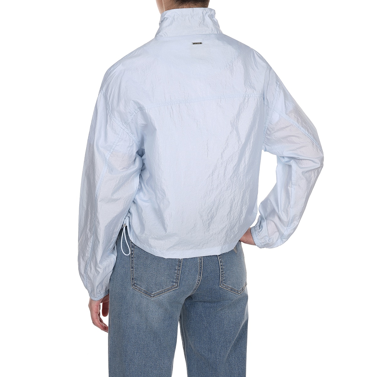 게스 여성 셔링 재킷 - 라이트 블루, M