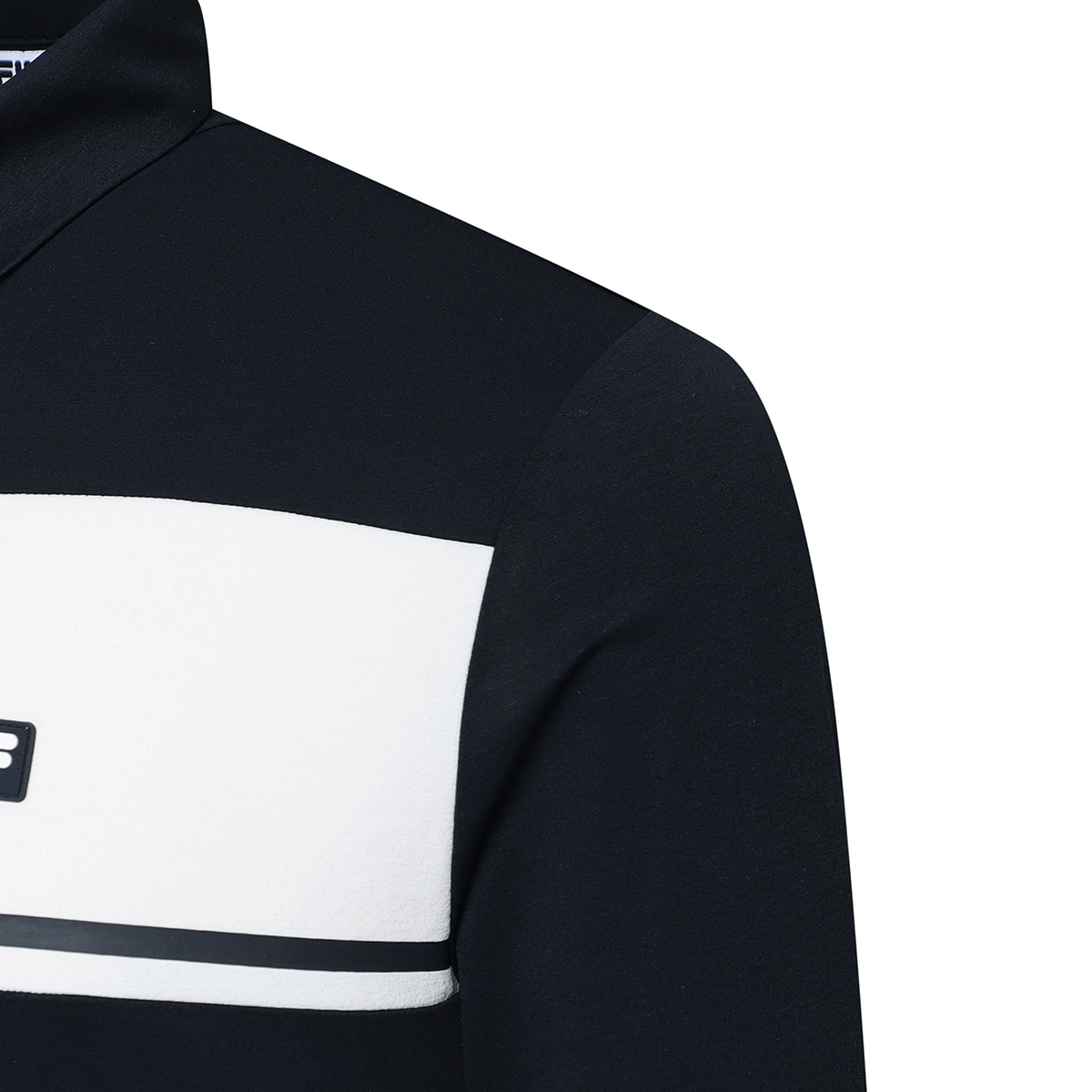 휠라 골프 남성 긴팔 폴로티 - 다크네이비