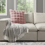 House & Home 인조 퍼 데코 쿠션 50x50cm - 핑크 House & Home 인조 퍼 데코 쿠션 50x50cm - 핑크