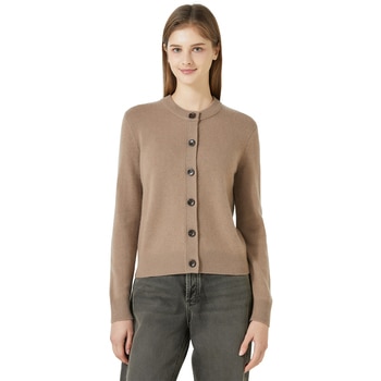 리디아 바인 여성 캐시미어 100% 가디건