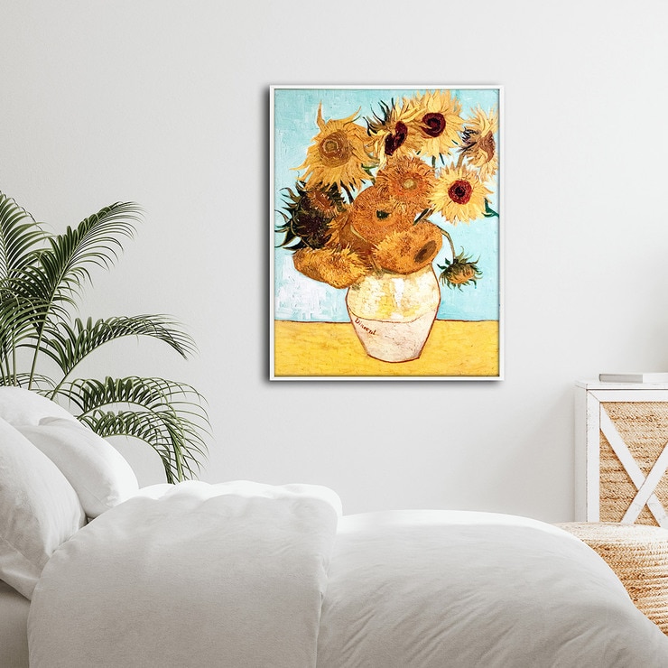 지클레 그림 액자 (80 x 60cm 또는 60 x 80cm) - 고흐, 해바라기 II