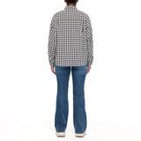 쥬시꾸뛰르 여성 체크 셔츠 - 블랙, M/L