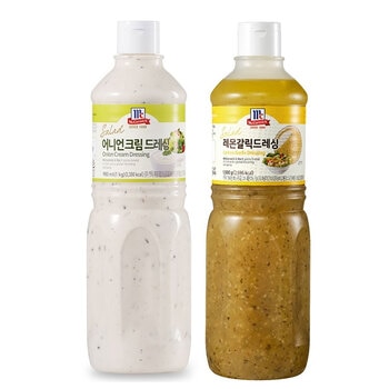 맥코믹 어니언 크림 드레싱 1kg + 레몬갈릭 드레싱 1.1kg