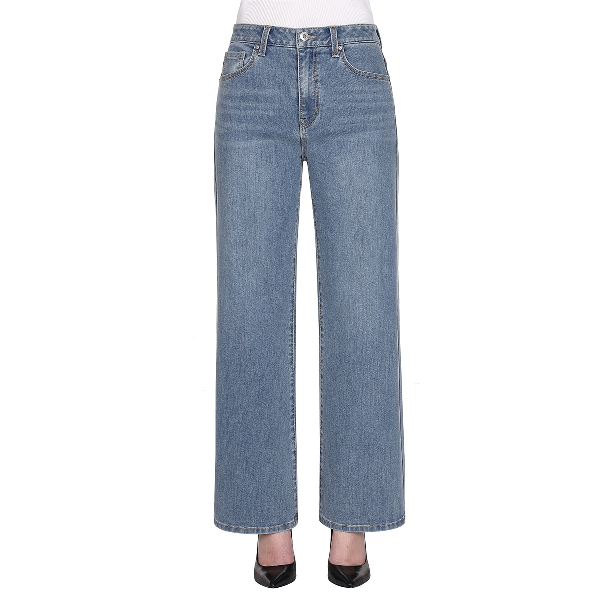 게스 여성 와이드핏 청바지