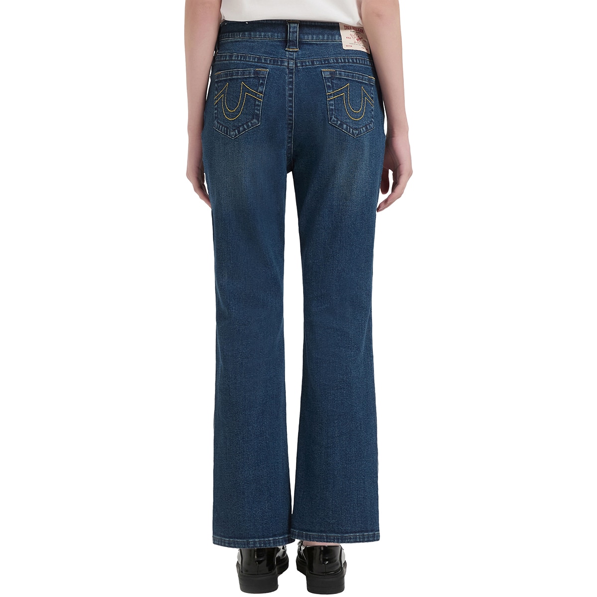 트루릴리젼 여성 세미플레어 청바지 - 미디엄 블루, 27