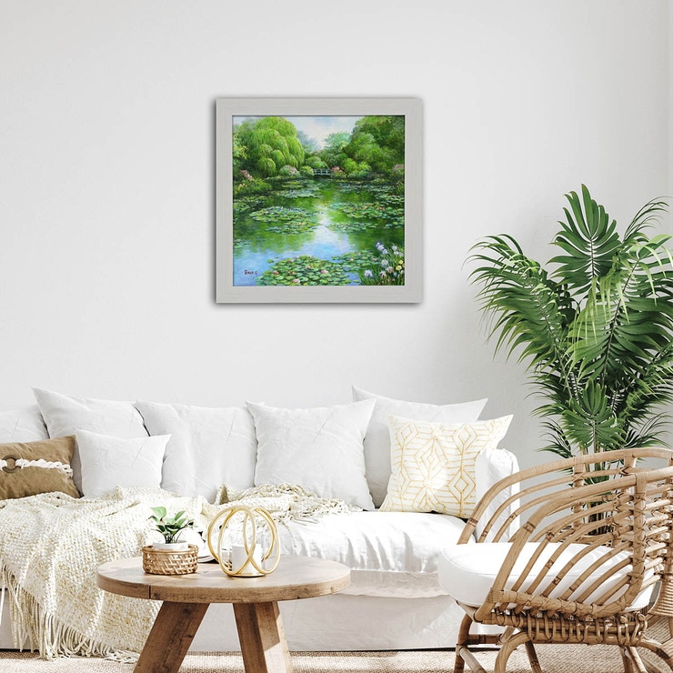 지클레 정방형 명화 47.5 x 47.5cm - 지베르니의 연못