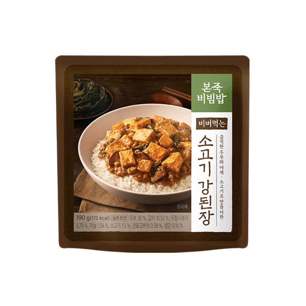 본죽 소고기 강된장 비빔 190g x 6