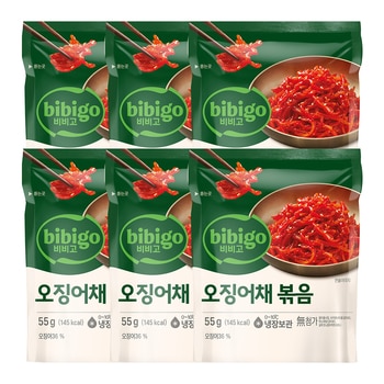 비비고 오징어채 볶음 55g x 6