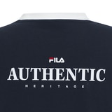 휠라 여성 링거 티셔츠 - 네이비, L