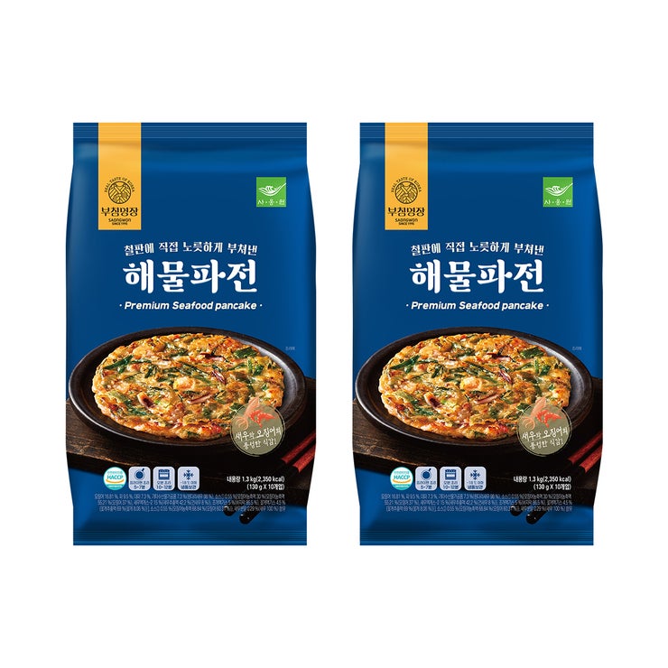 사옹원 부침명장 해물파전 130g x 10 x 2 사옹원 부침명장 해물파전 130g x 10 x 2