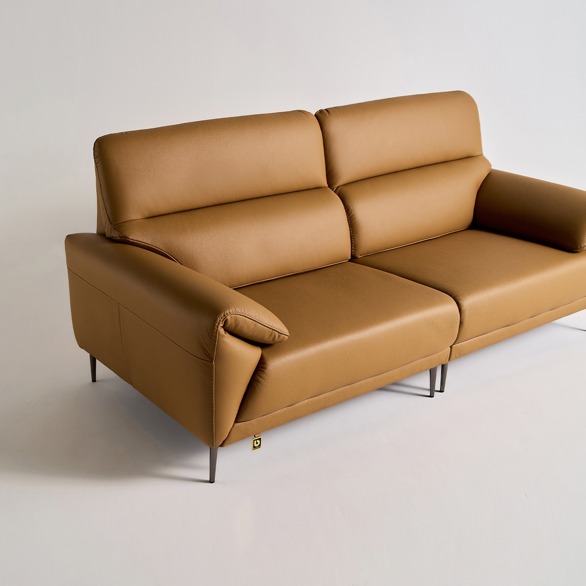 다우닝 데이지 전체 천연가죽 소파 3인