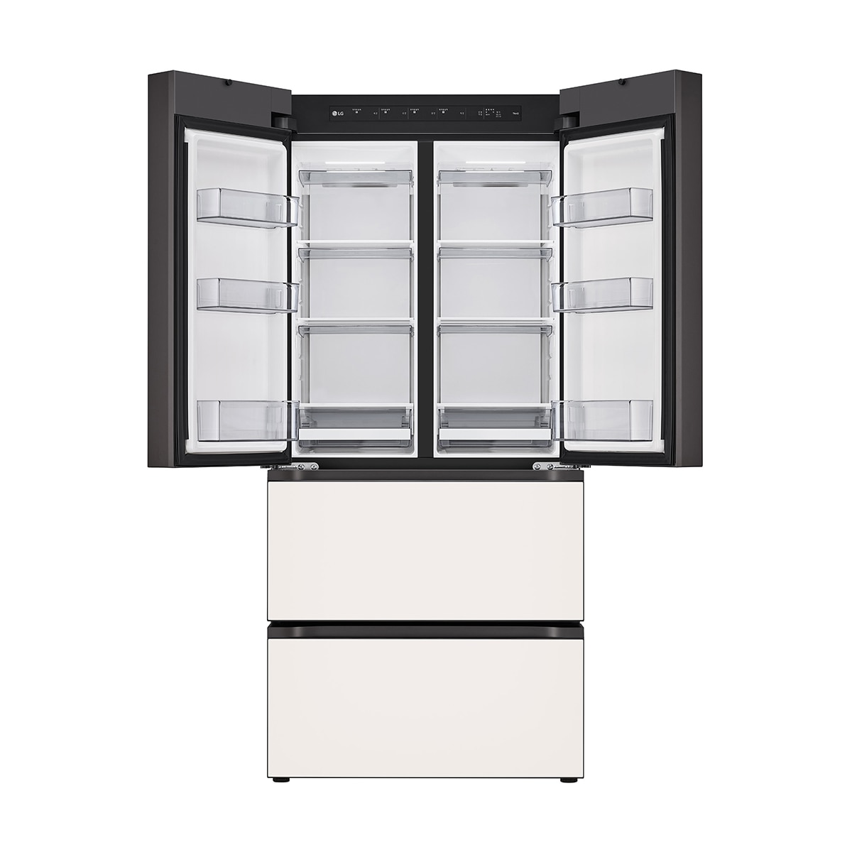 엘지 디오스 AI 오브제컬렉션 김치톡톡 491L- 글라스 베이지