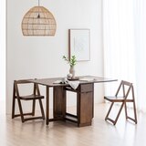 본톤 몰리나 접이식 확장형 식탁 세트 - 월넛 본톤 몰리나 접이식 확장형 식탁 세트 - 월넛