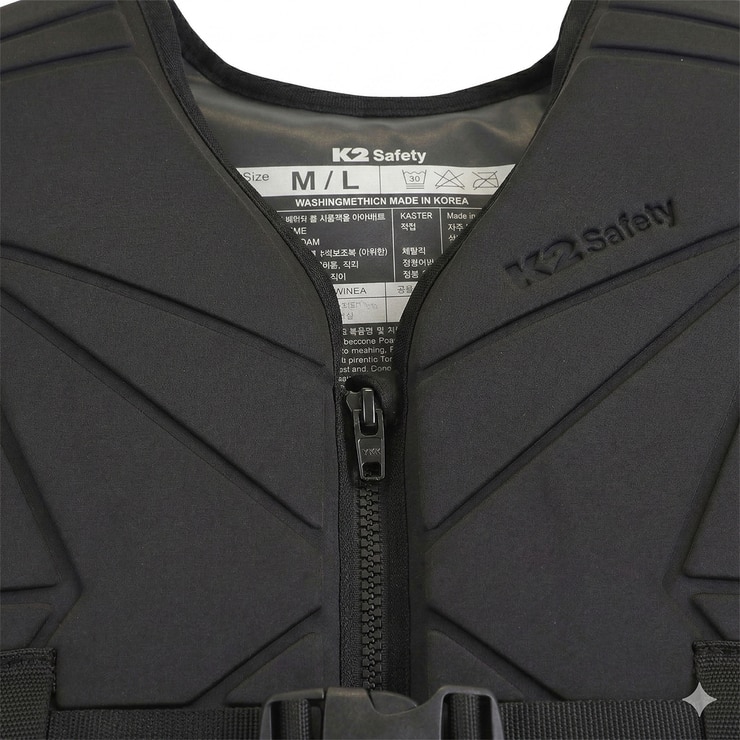 K2 세이프티 성인용 구명조끼 - 블랙
