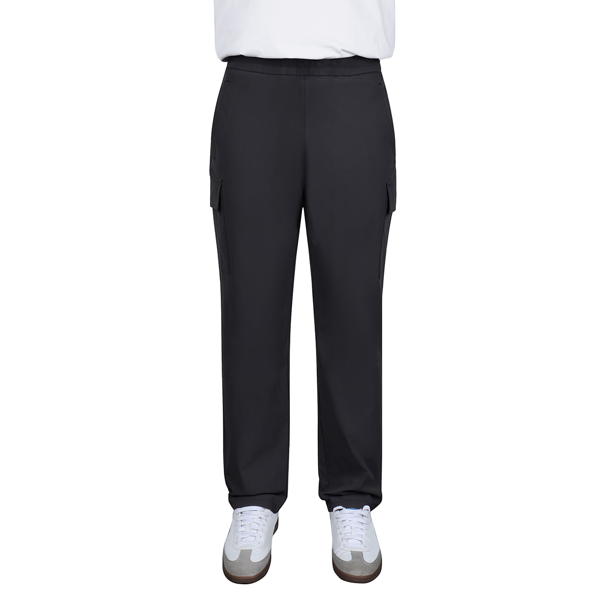 케네스콜 남성 나일론 스판 바지 - 블랙