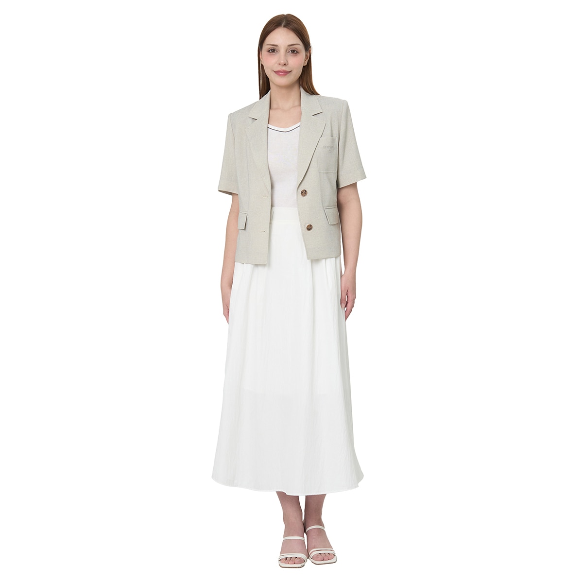 SOUP 여성 반소매 투버튼 재킷 SOUP 여성 반소매 투버튼 재킷