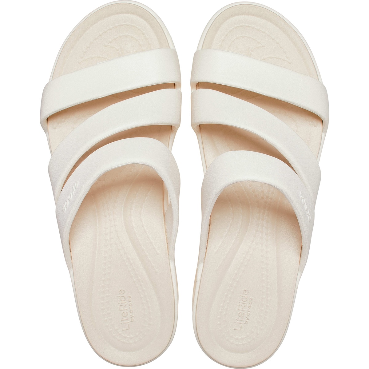 크록스 보카 스트래피 웨지 - 오이스터